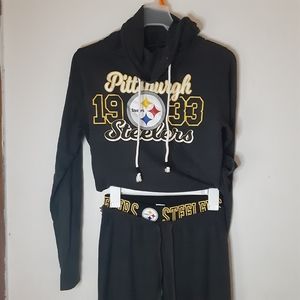 Pittsburgh Steelers outfit,  long sleeve top and leggings,  size small